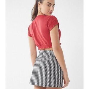 Urban Outfitters Black and White Gingham Skirt Plaid Mini